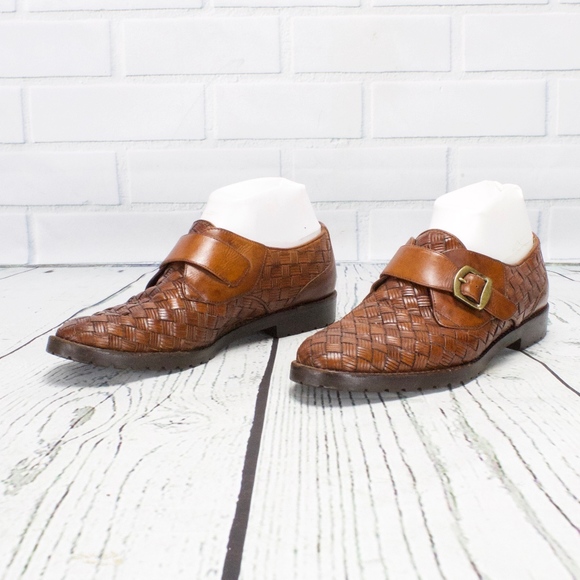 Cole Haan Woven Loafers Brown Leather Shoes 9 N - Picture 2 of 8